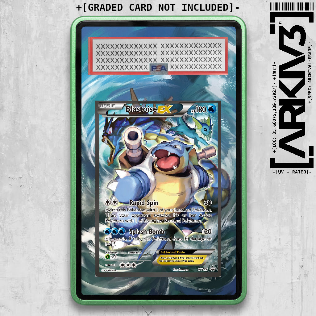 [UNIT: XY122] // Blastoise EX Extended Art Display Case - Graded