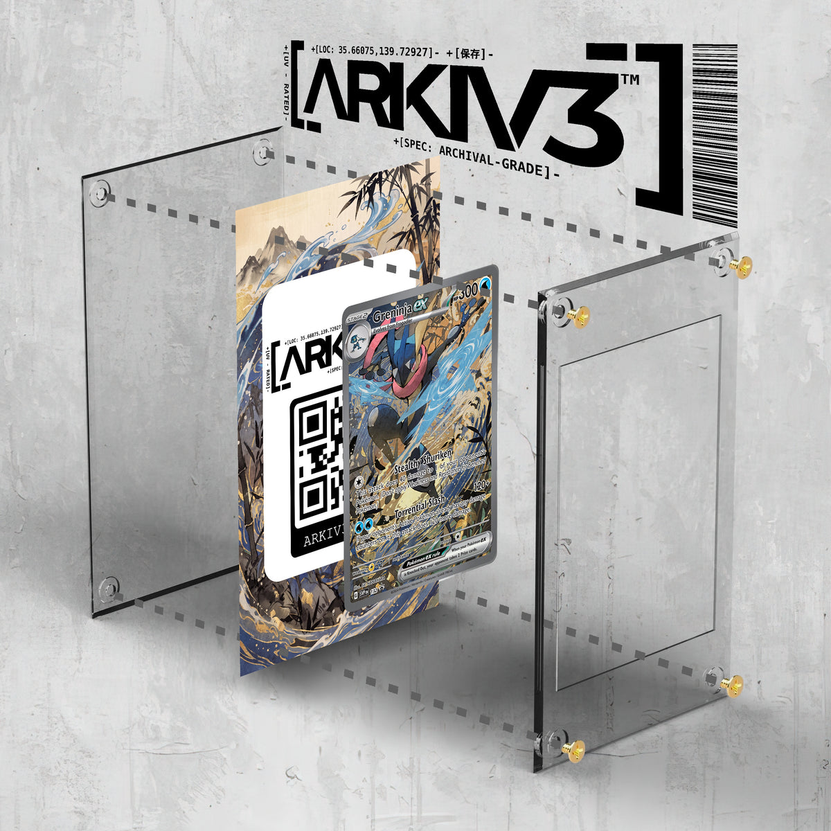[UNIT: 132] // Greninja ex Extended Art Display Case - Raw