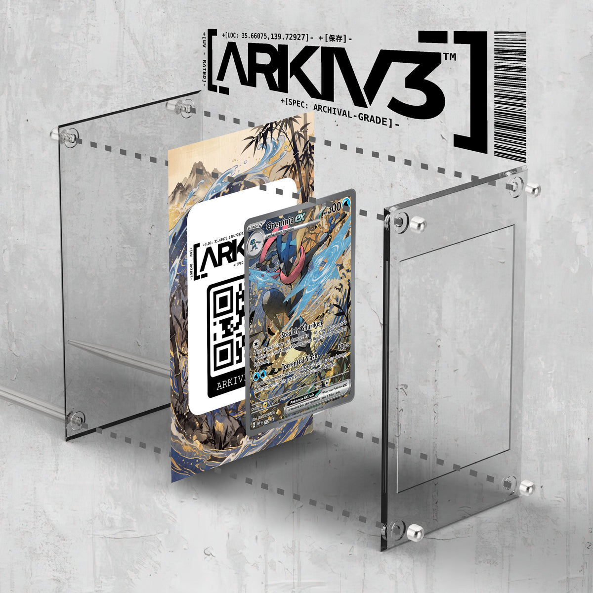 [UNIT: 132] // Greninja ex Extended Art Display Case - Raw