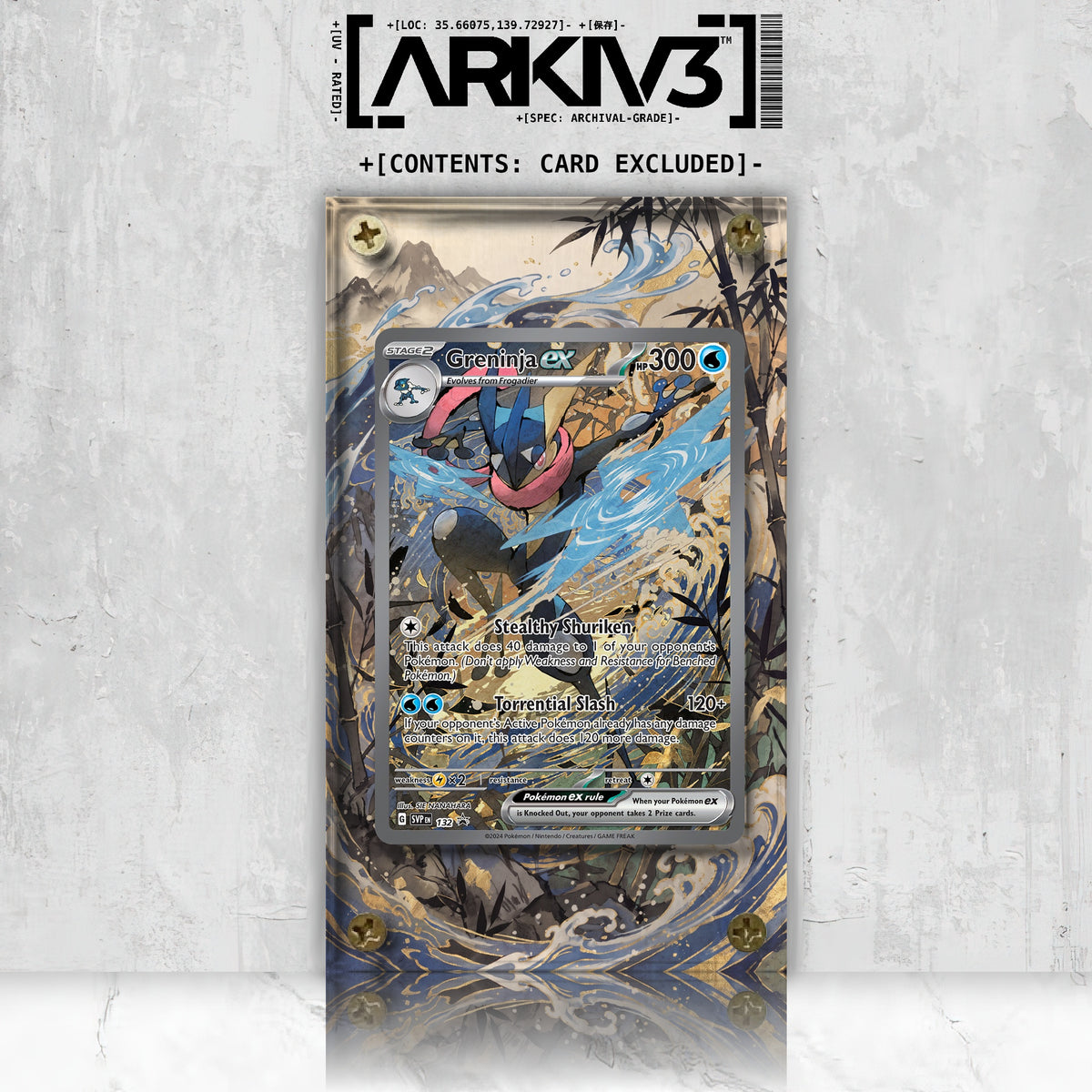 [UNIT: 132] // Greninja ex Extended Art Display Case - Raw