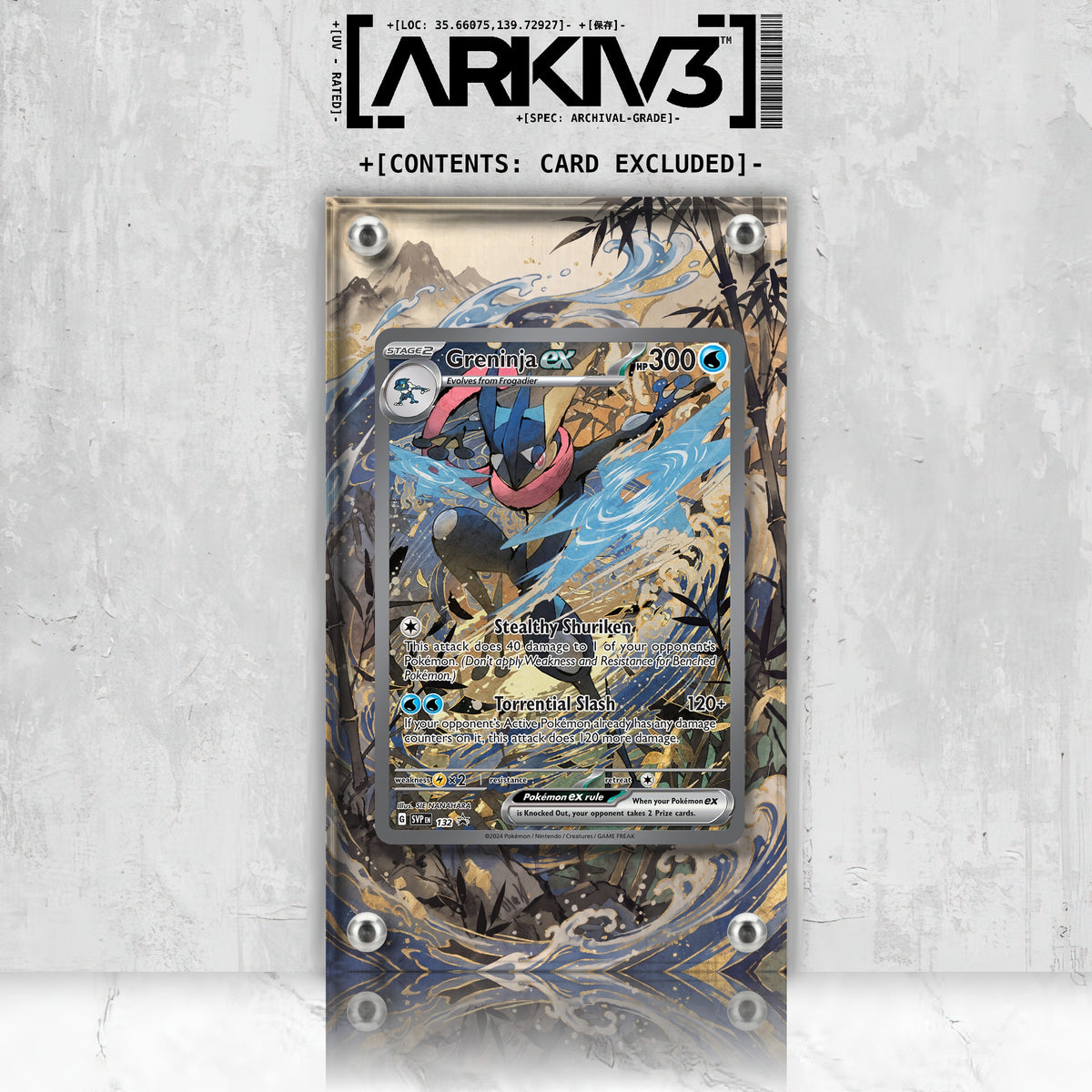 [UNIT: 132] // Greninja ex Extended Art Display Case - Raw
