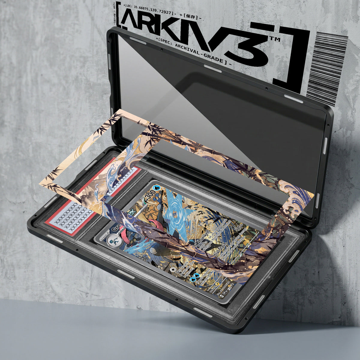 ARKIV3 PSA graded exploded mockup