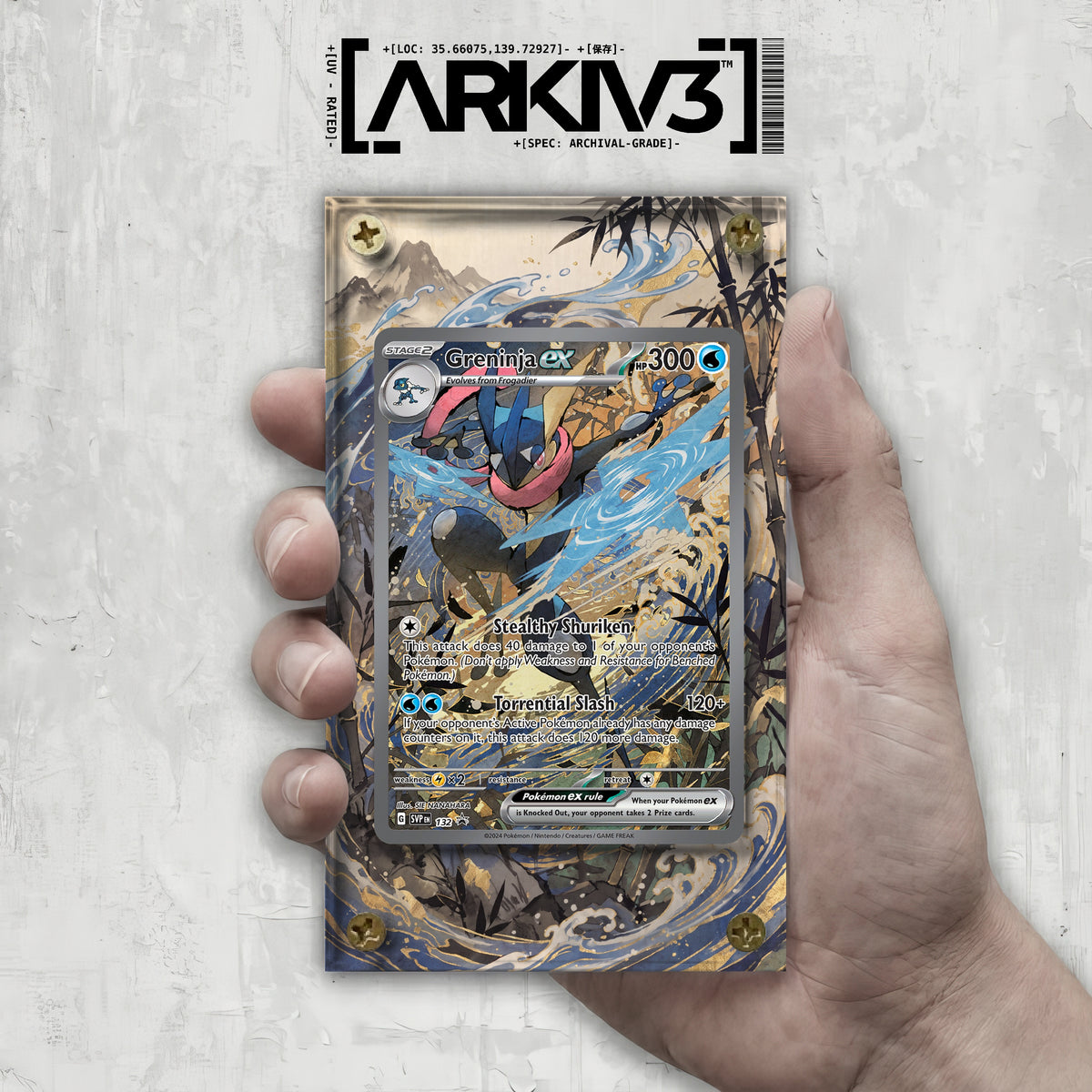 [UNIT: 132] // Greninja ex Extended Art Display Case - Raw