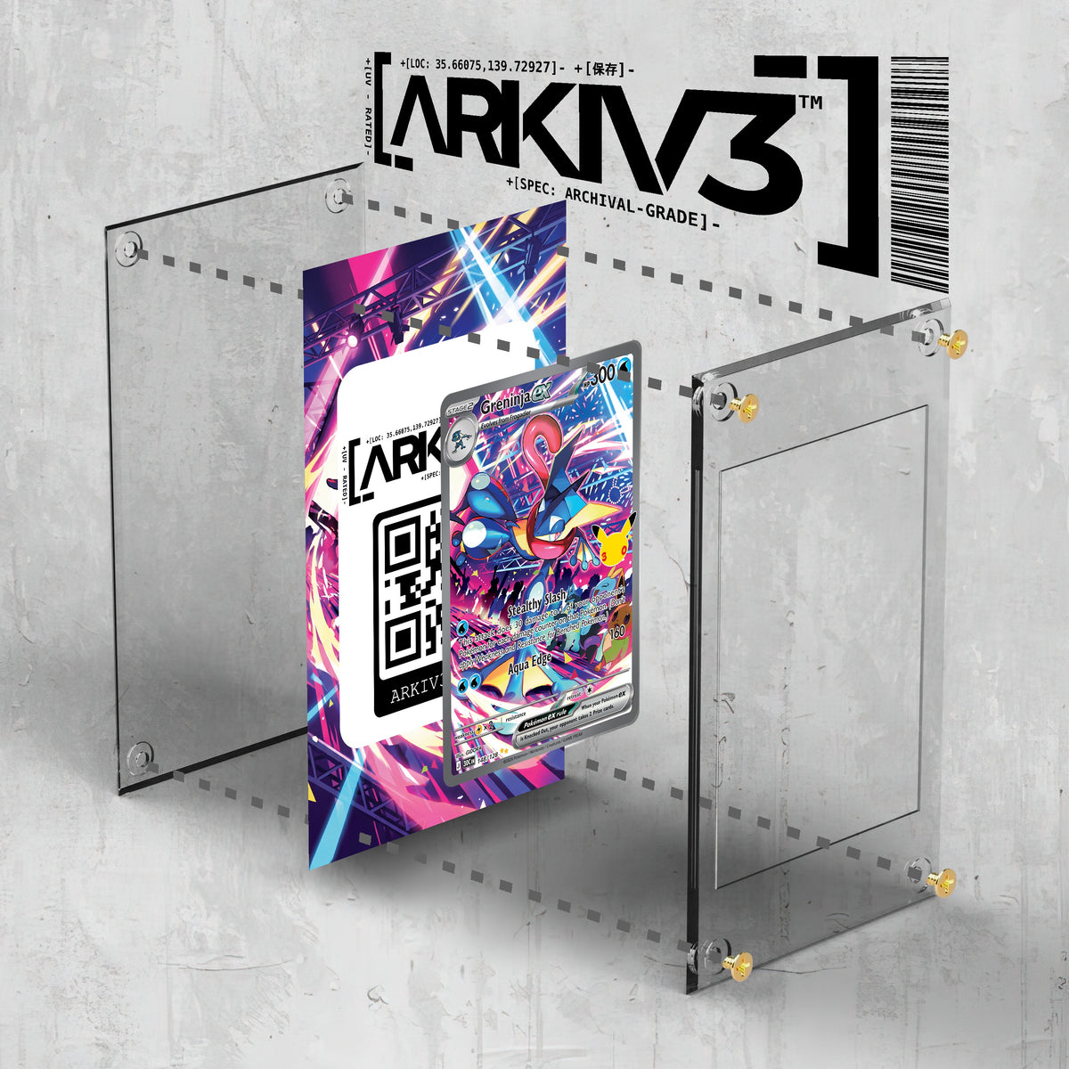 [UNIT: 148/128] // Greninja ex Extended Art Display Case - Raw