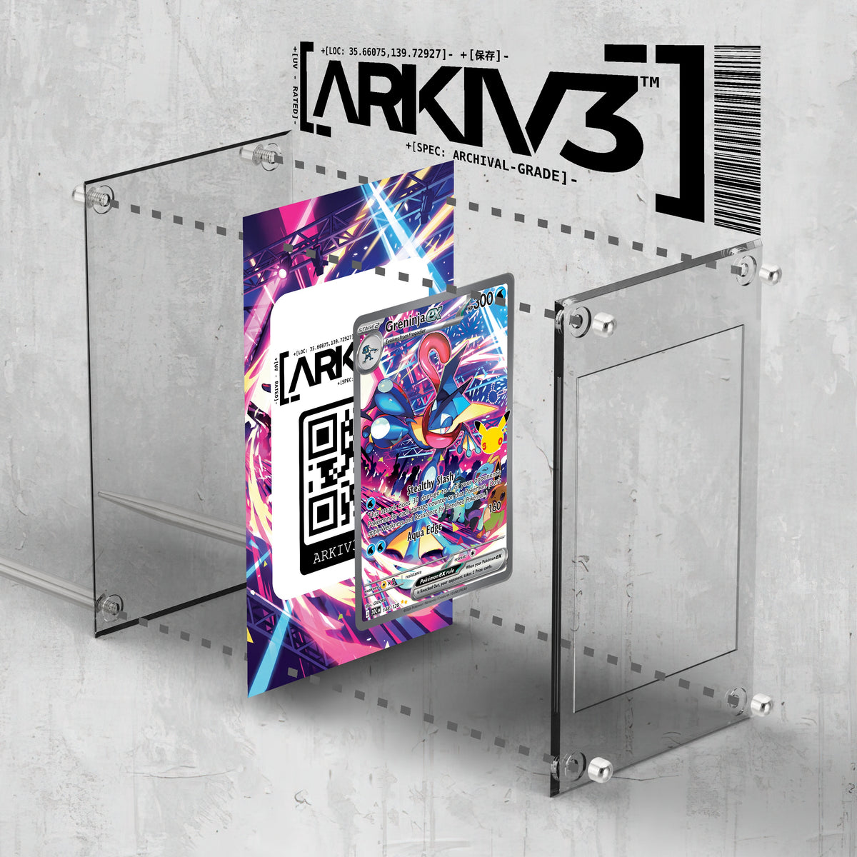 [UNIT: 148/128] // Greninja ex Extended Art Display Case - Raw