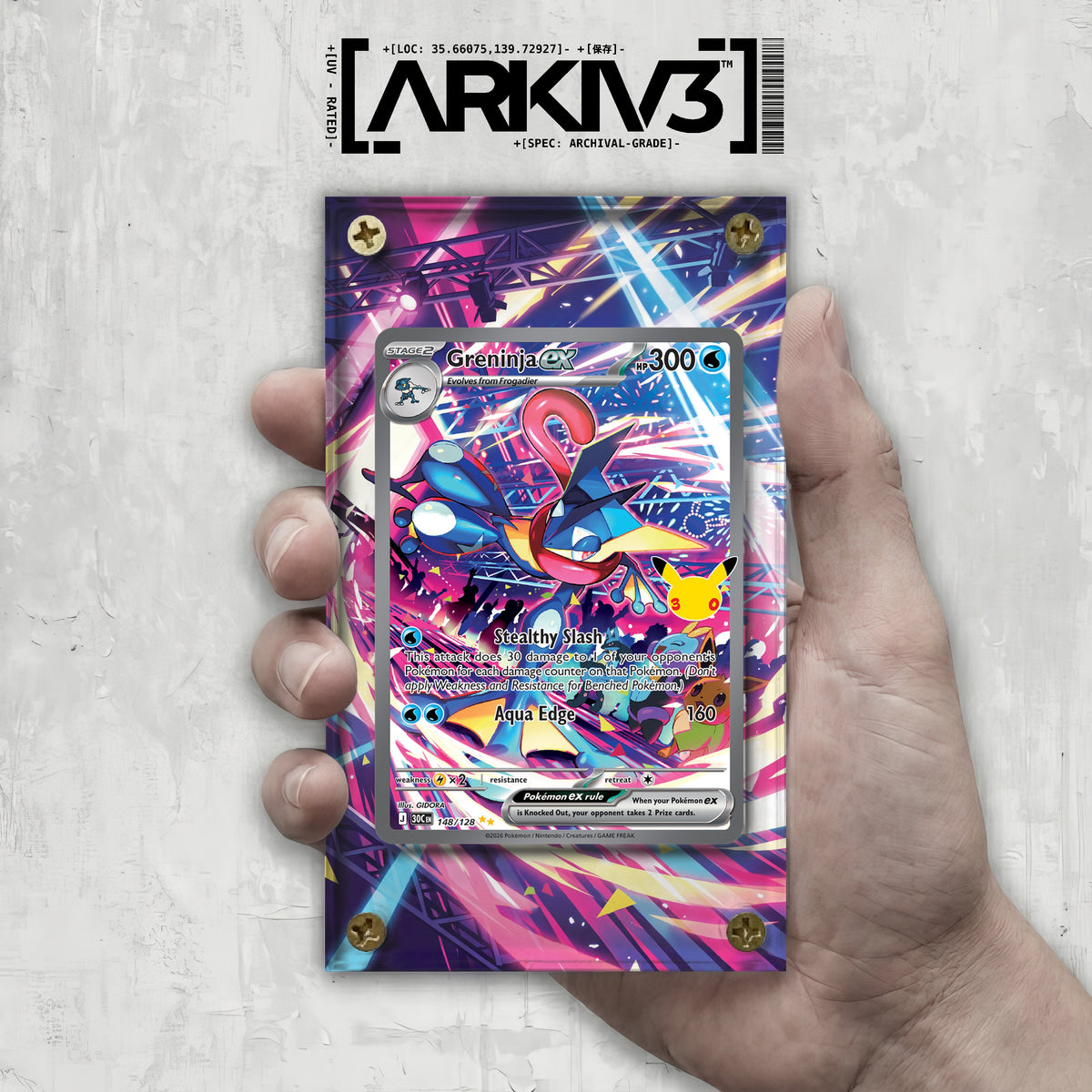 [UNIT: 148/128] // Greninja ex Extended Art Display Case - Raw