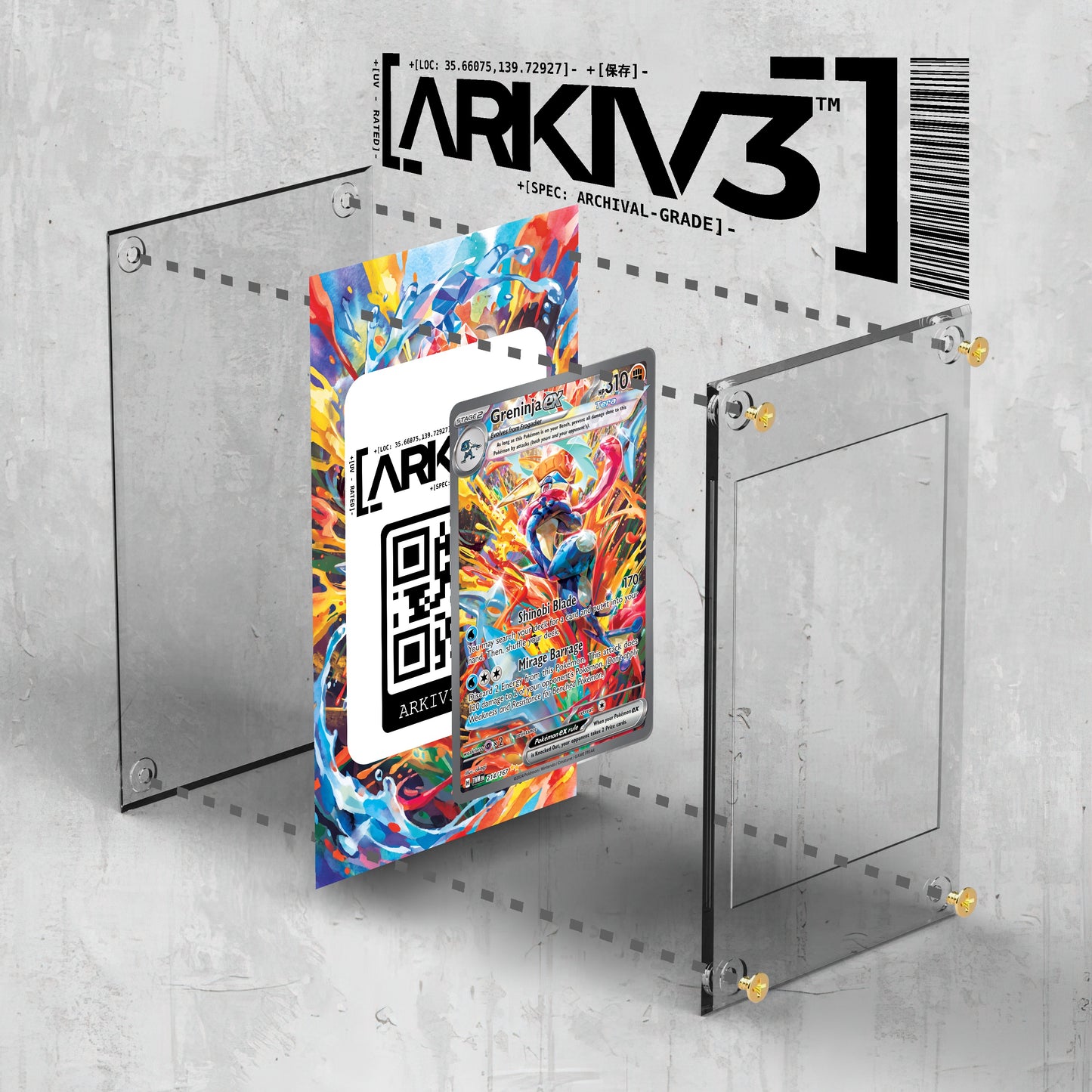 [UNIT: 214/167] // Greninja ex Extended Art Display Case - Raw