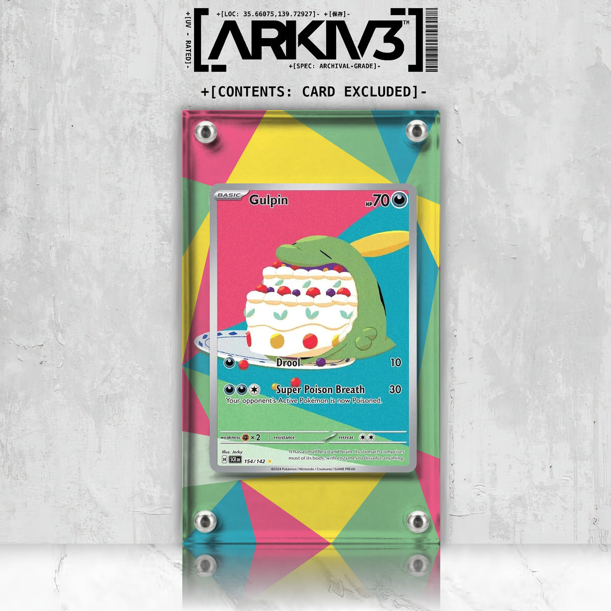 [UNIT: 154/142] // Gulpin Extended Art Display Case - Raw