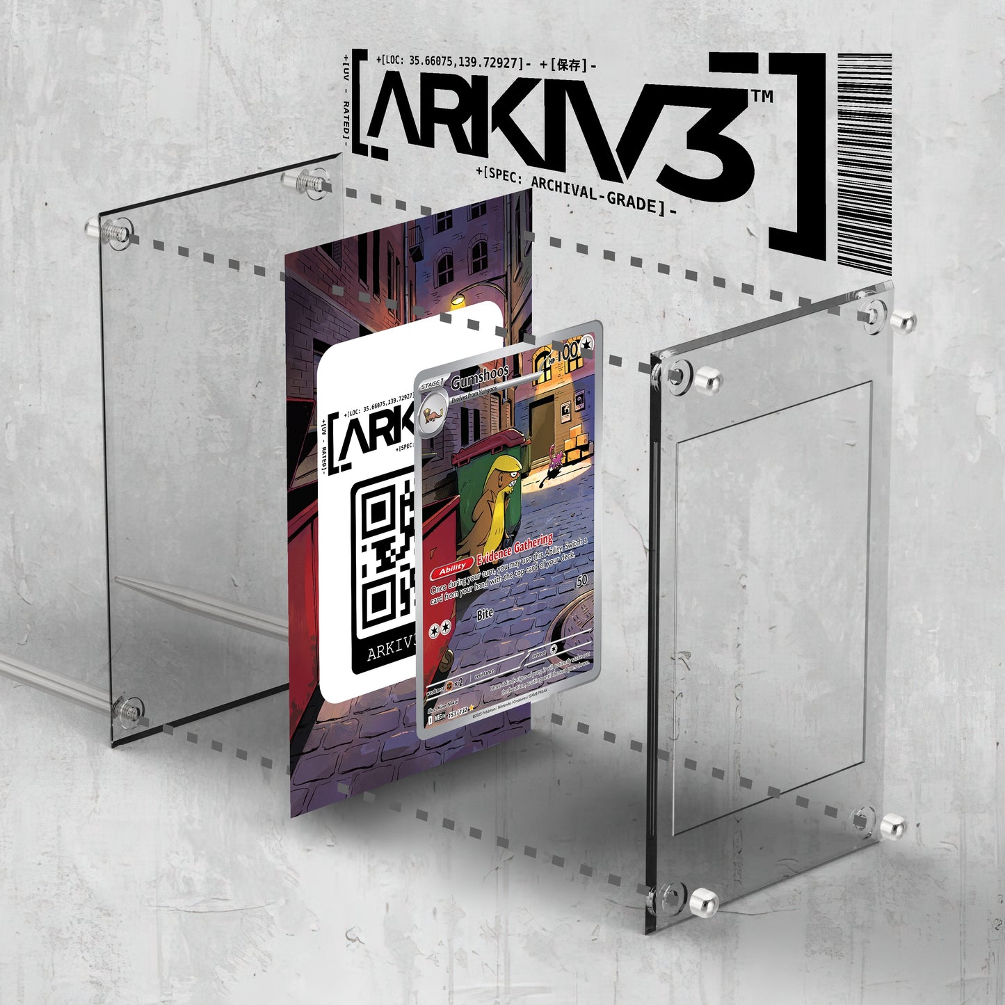 [UNIT: 153/132] // Gumshoos Extended Art Display Case - Raw