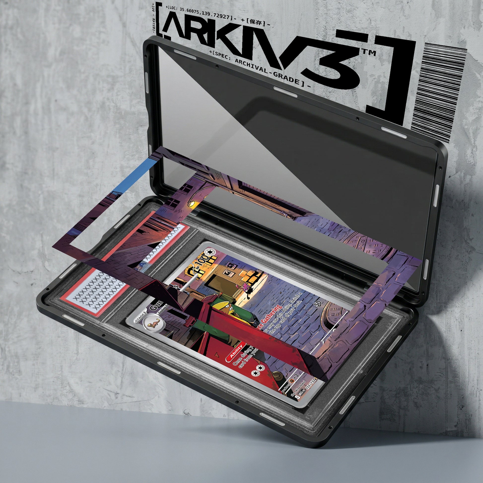 ARKIV3 PSA graded exploded mockup