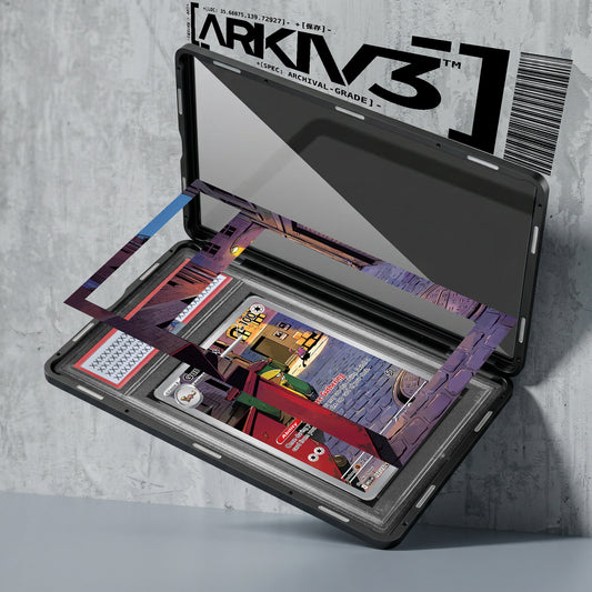 ARKIV3 PSA graded exploded mockup