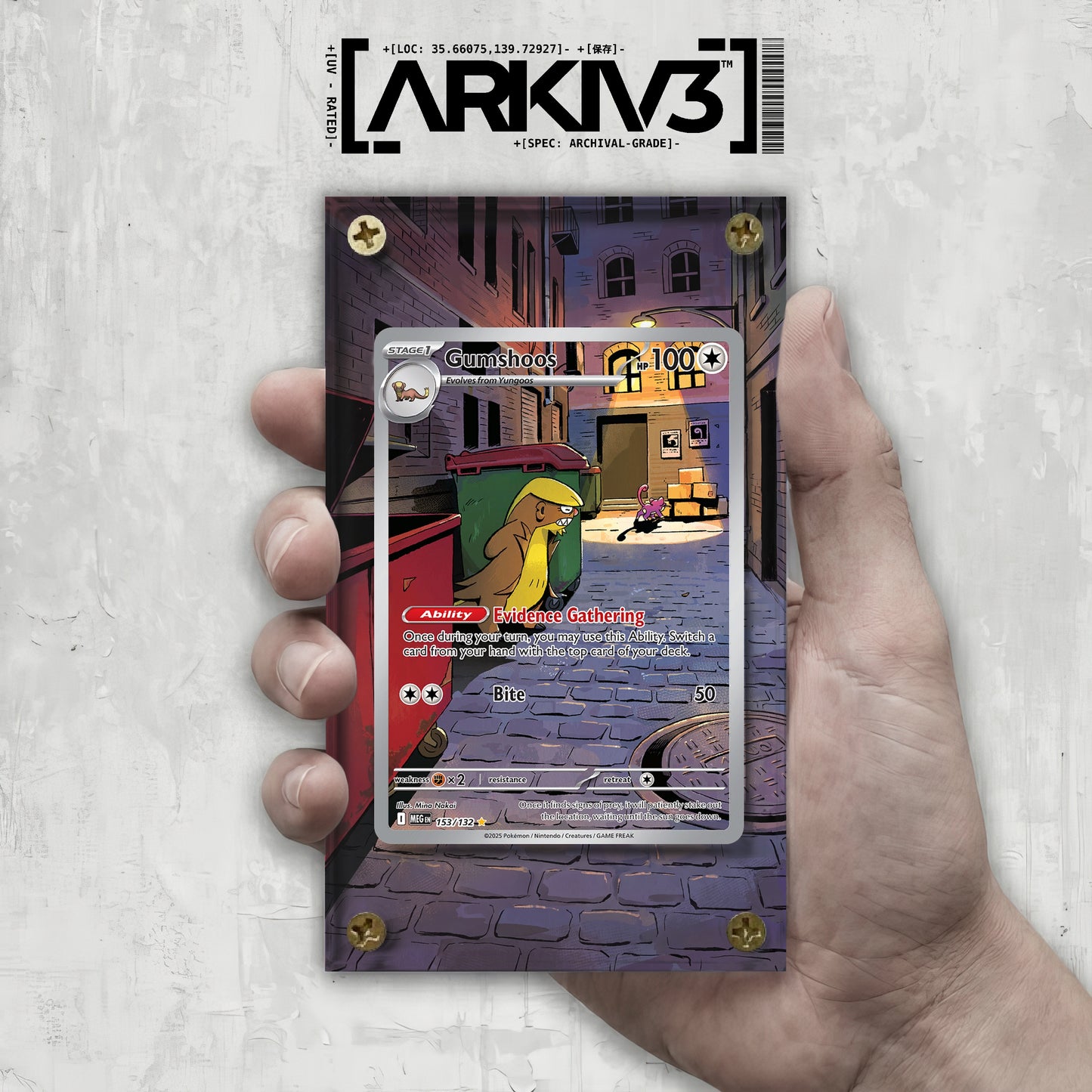 [UNIT: 153/132] // Gumshoos Extended Art Display Case - Raw