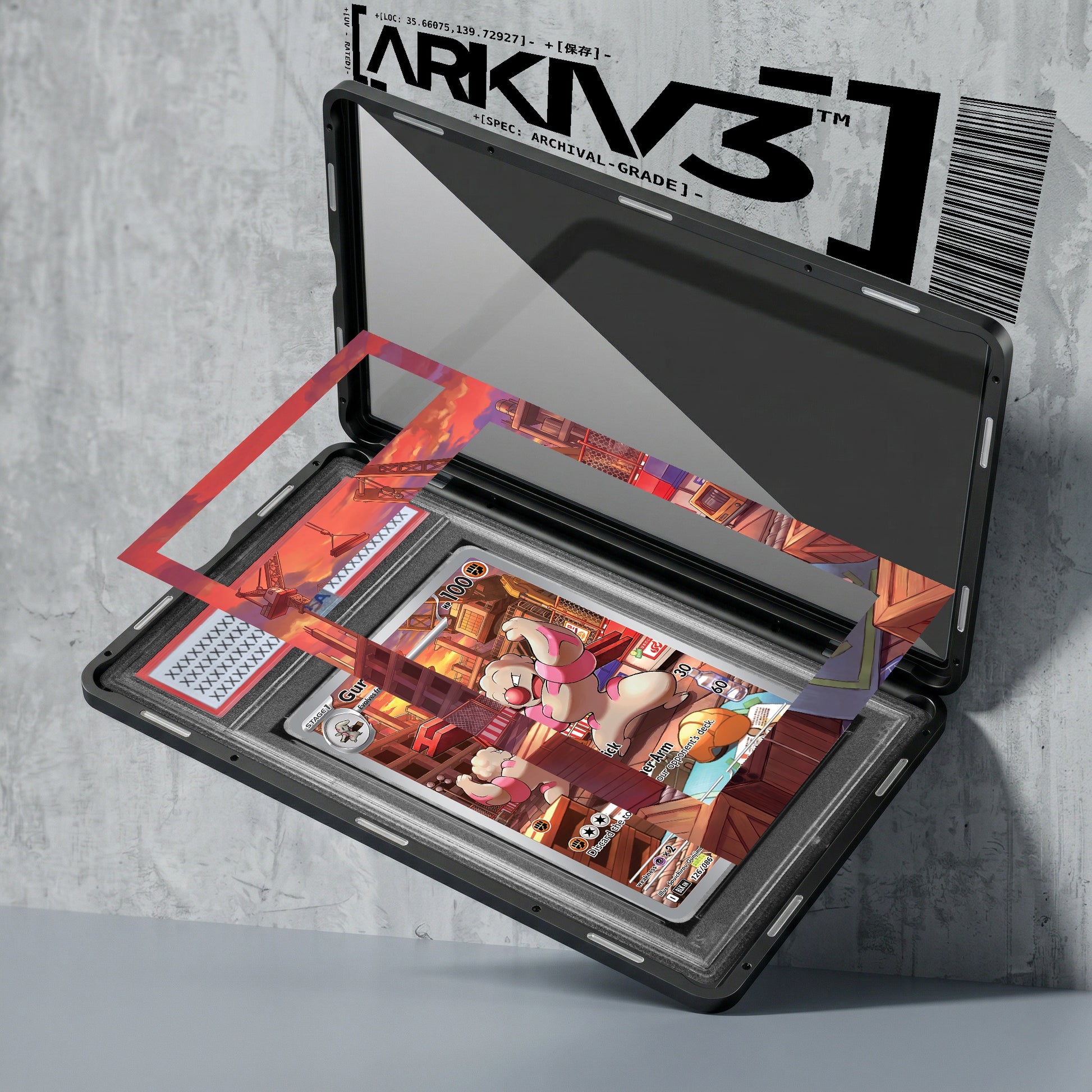 ARKIV3 PSA graded exploded mockup