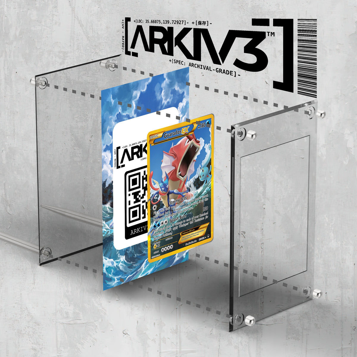 [UNIT: 123/122] // Gyarados EX Extended Art Display Case - Raw
