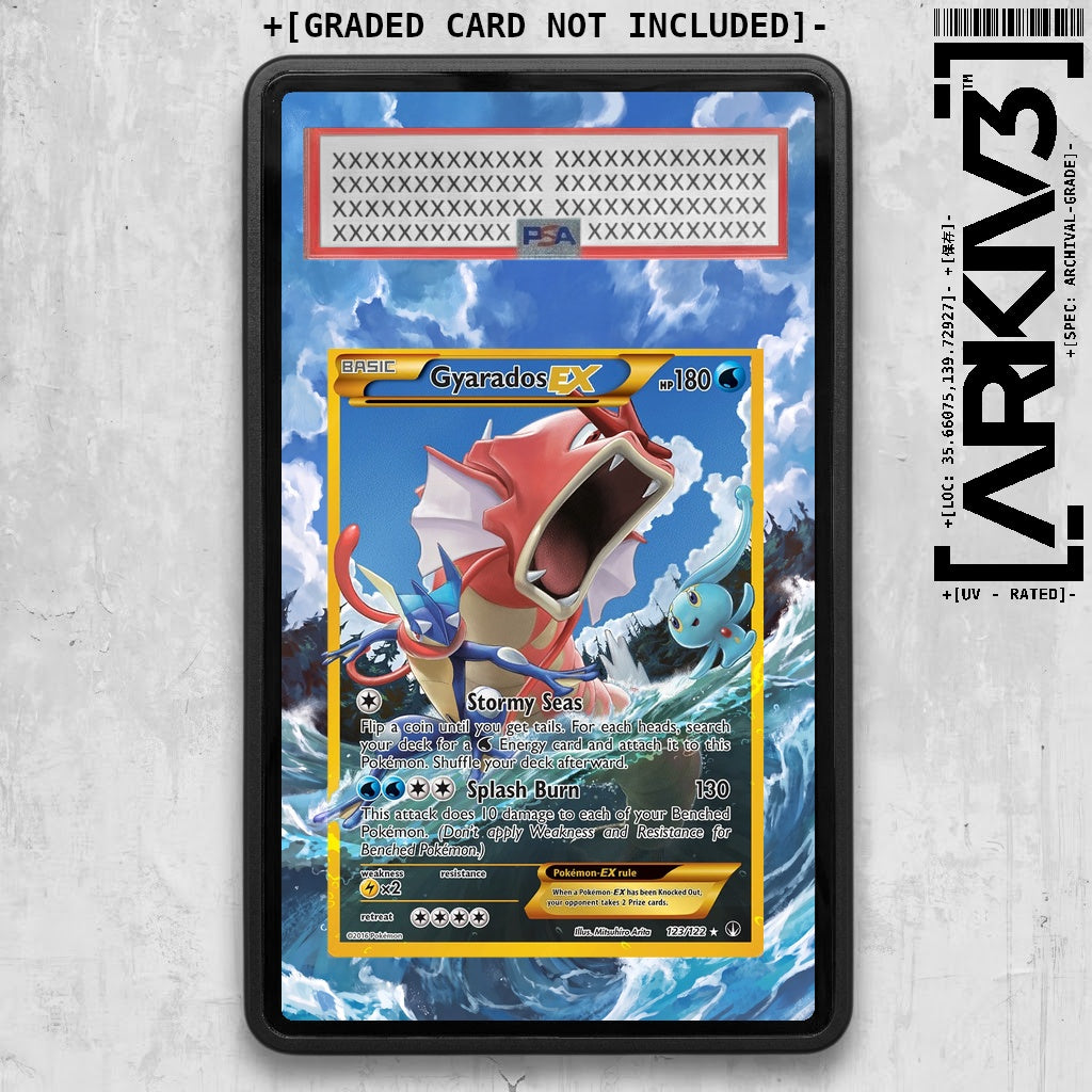 [UNIT: 123/122] // PSA/TAG Gyarados EX Extended Art Display Case - Graded