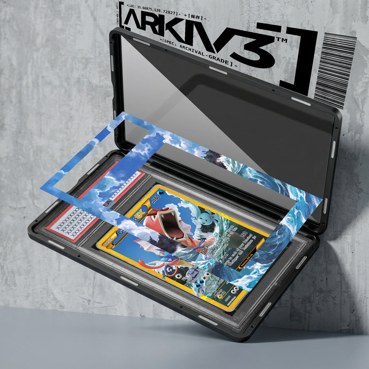 [UNIT: 123/122] // PSA/TAG Gyarados EX Extended Art Display Case - Graded