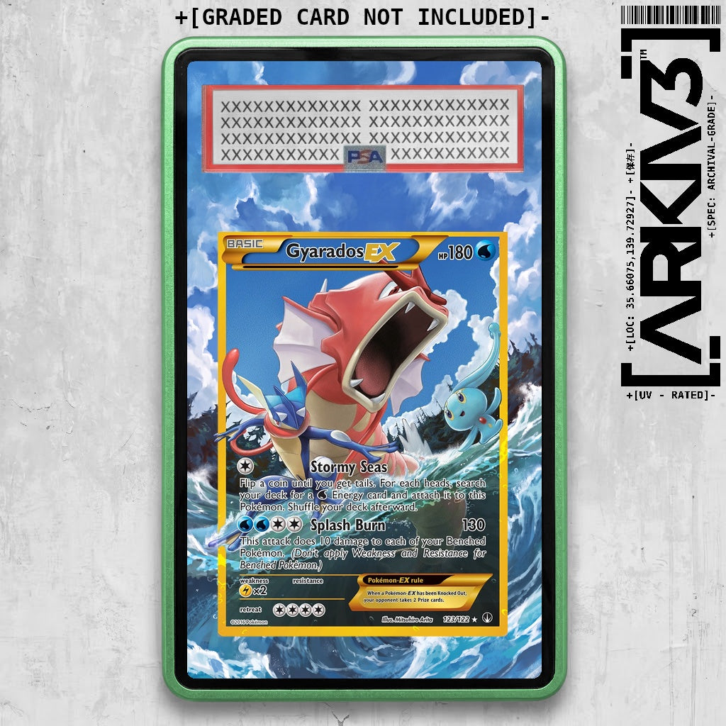 [UNIT: 123/122] // PSA/TAG Gyarados EX Extended Art Display Case - Graded