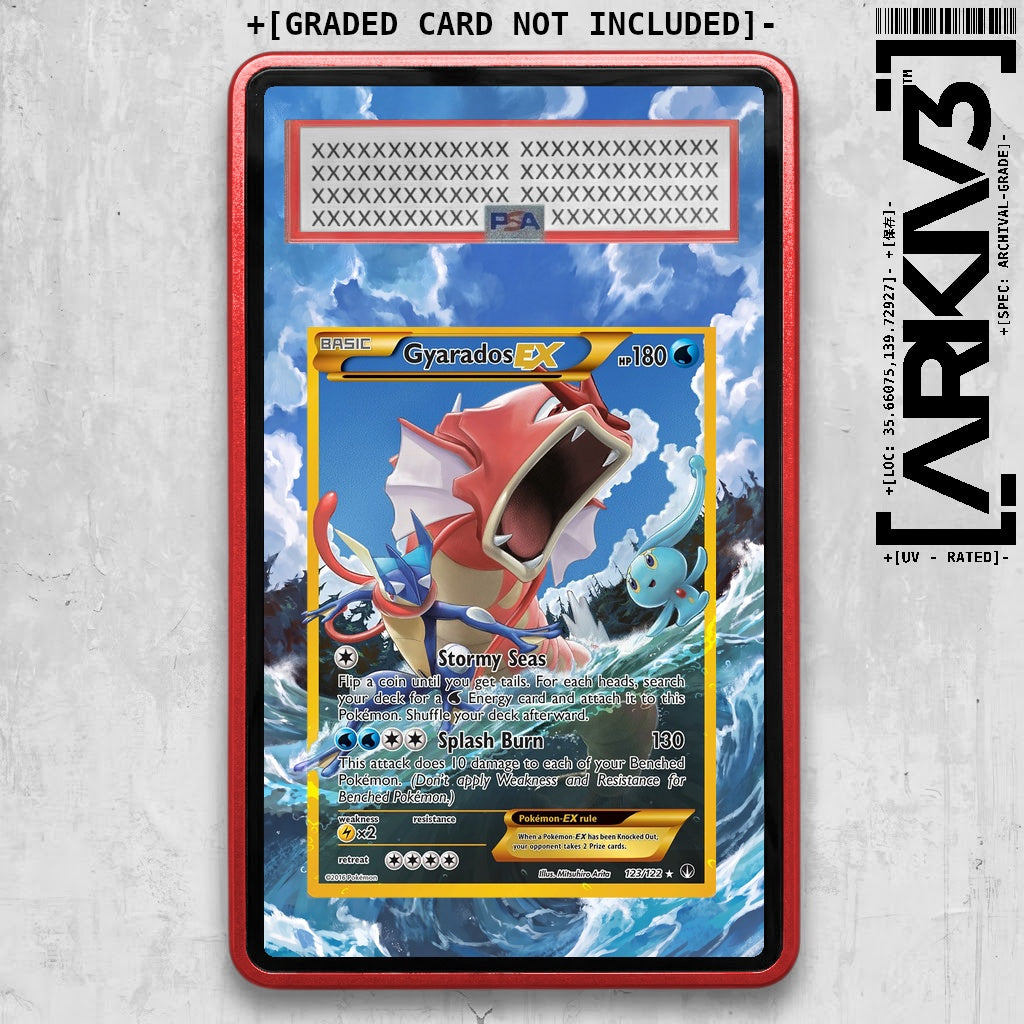 [UNIT: 123/122] // PSA/TAG Gyarados EX Extended Art Display Case - Graded