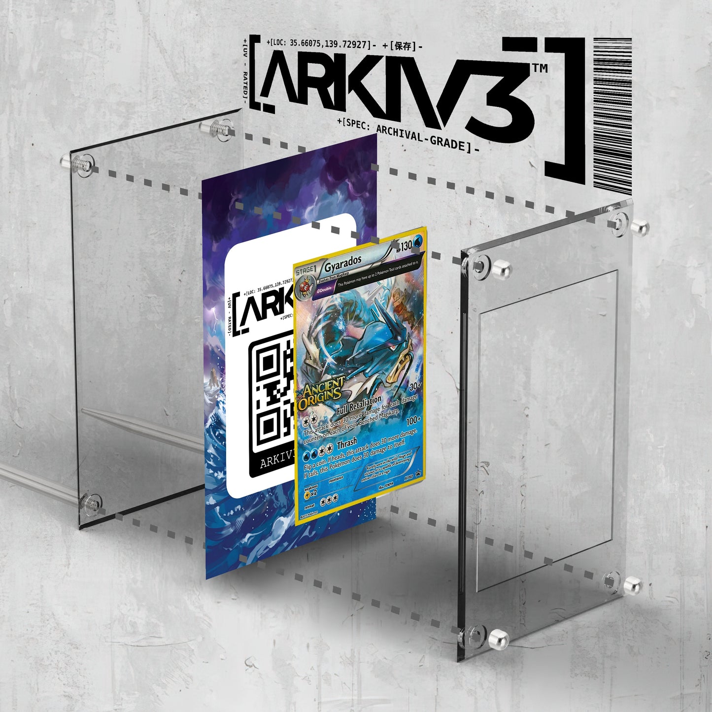 [UNIT: XY60/211] // Gyarados Extended Art Display Case - Raw