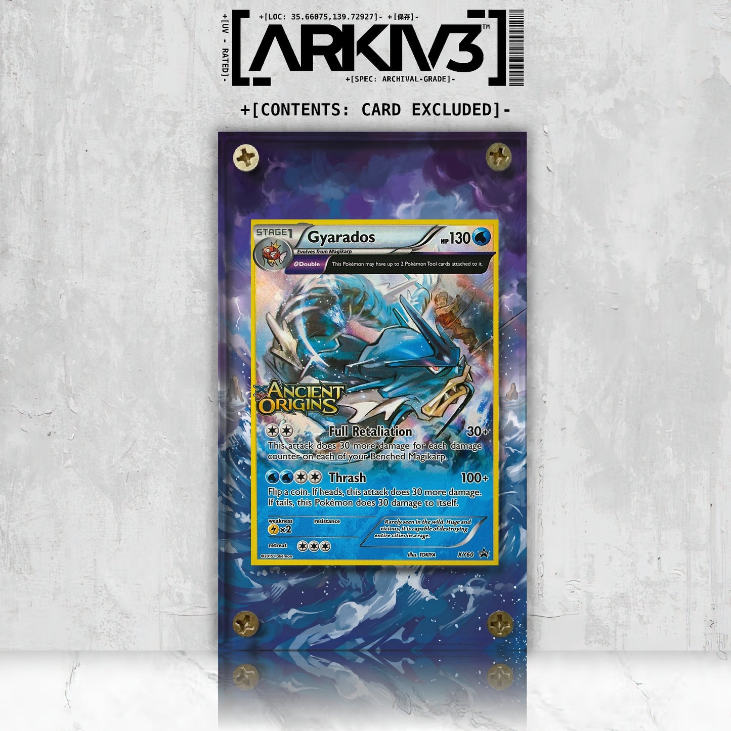[UNIT: XY60/211] // Gyarados Extended Art Display Case - Raw