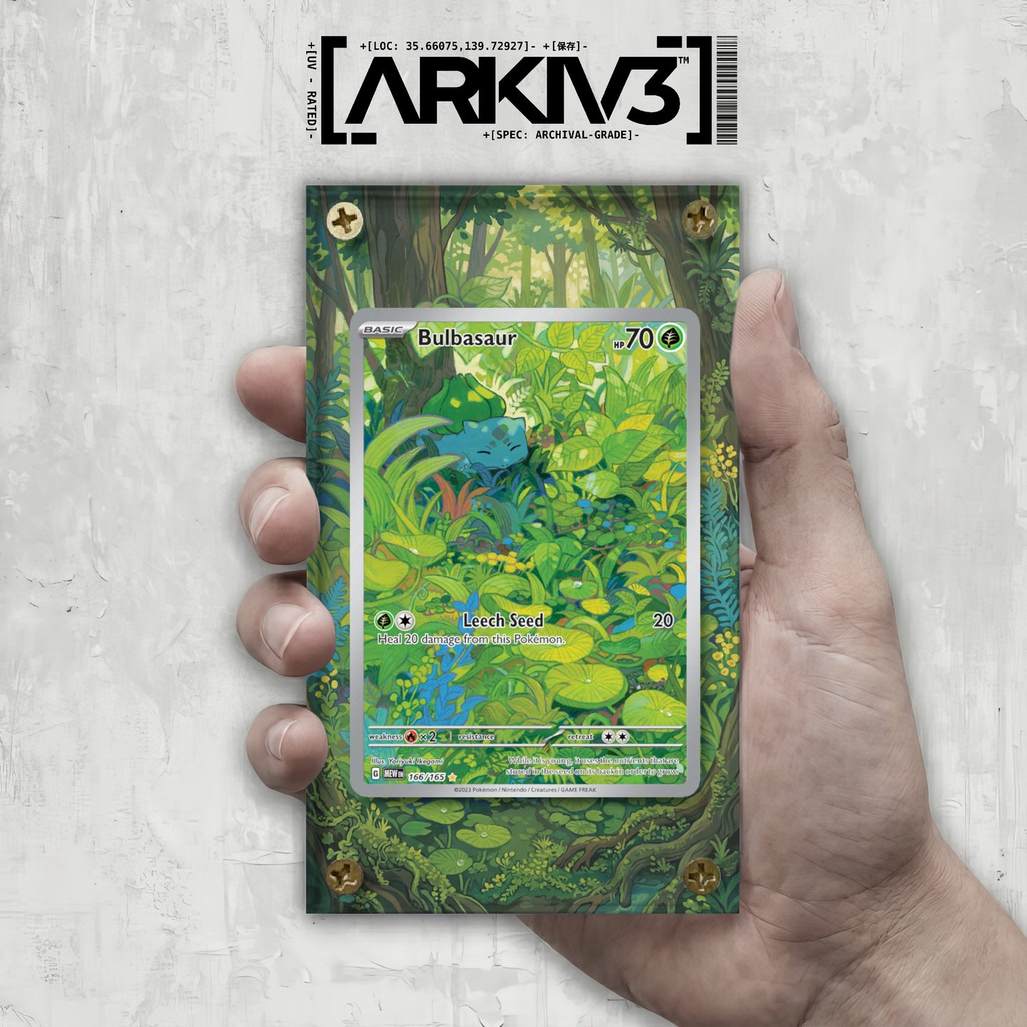 [UNIT: 166/165] // Bulbasaur Extended Art Display Case - Raw