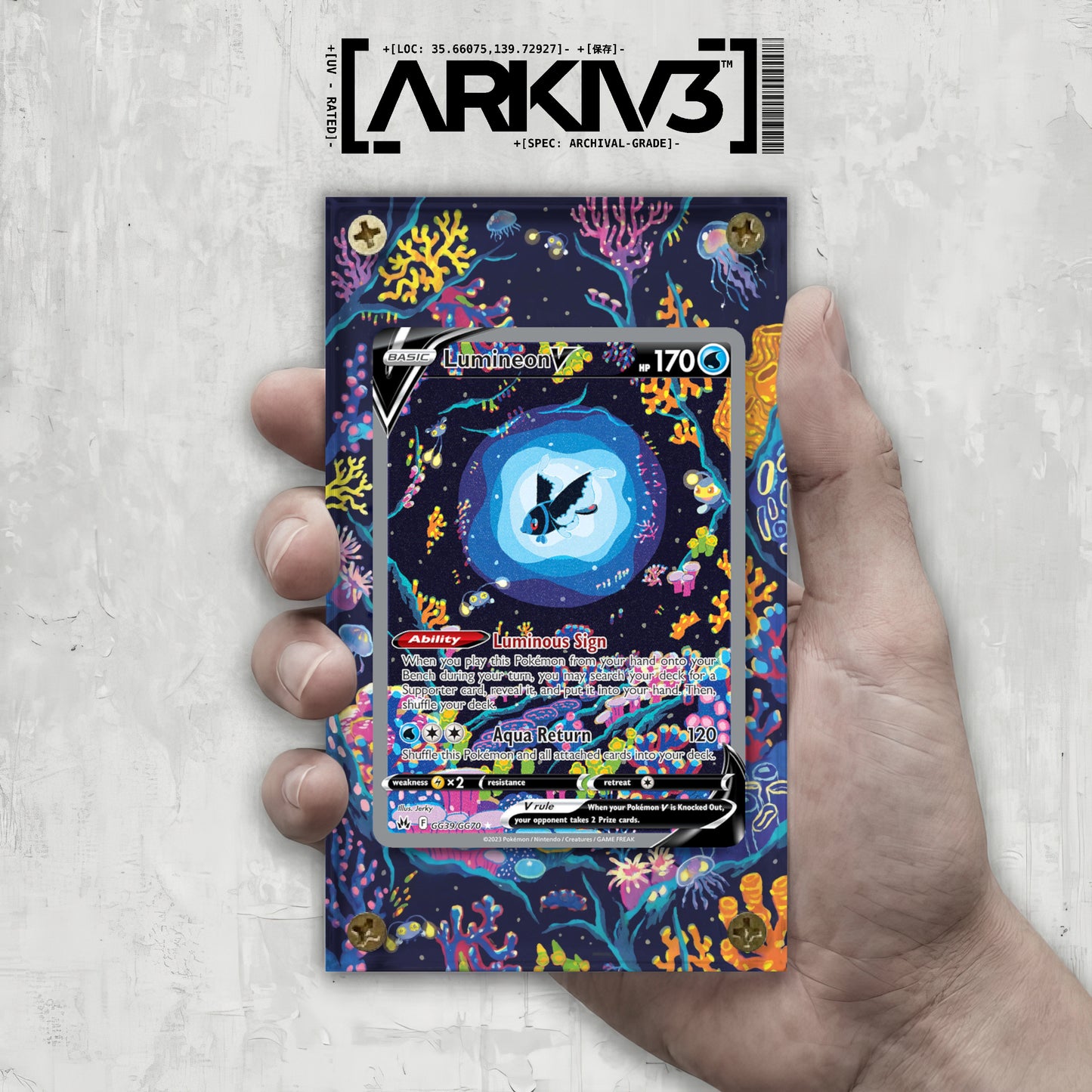 [UNIT: GG39/GG70] // Lumineon V Extended Art Display Case - Raw