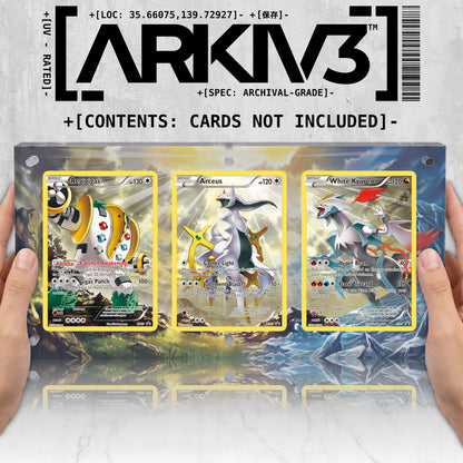 [UNIT: XY82, XY83, XY81] // Regigigas, Arceus & White Kyurem Extended Art Triptych - Raw