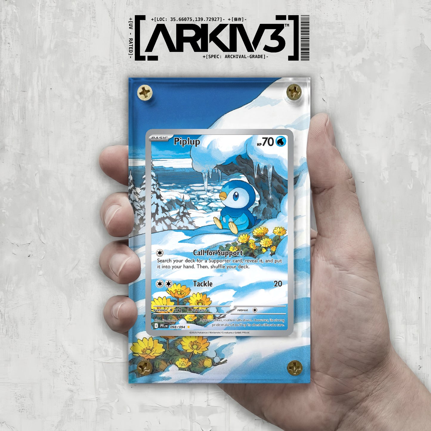 [UNIT: 098/094] // Piplup Extended Art Display Case - Raw