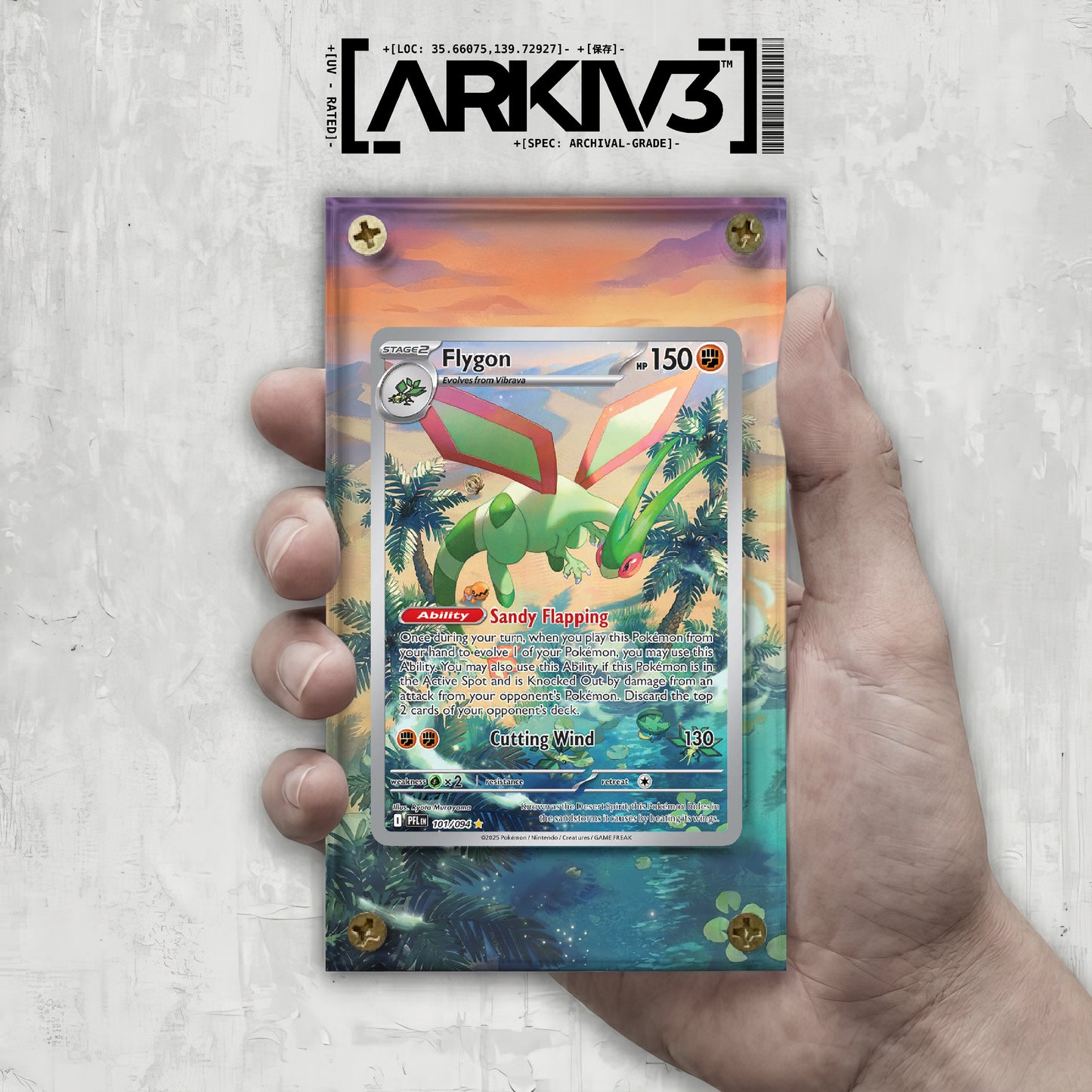 [UNIT: 101/094] // Flygon Extended Art Display Case - Raw