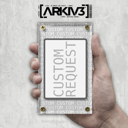 Custom Extended Art Display Case - Raw