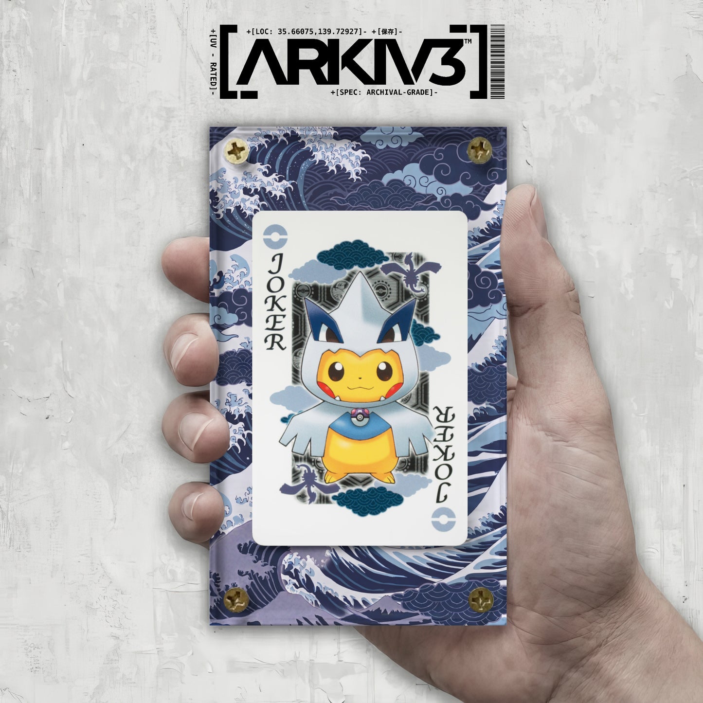 Maiko & Okuge Lugia Poncho Pikachu Joker Extended Art Display Case - Raw