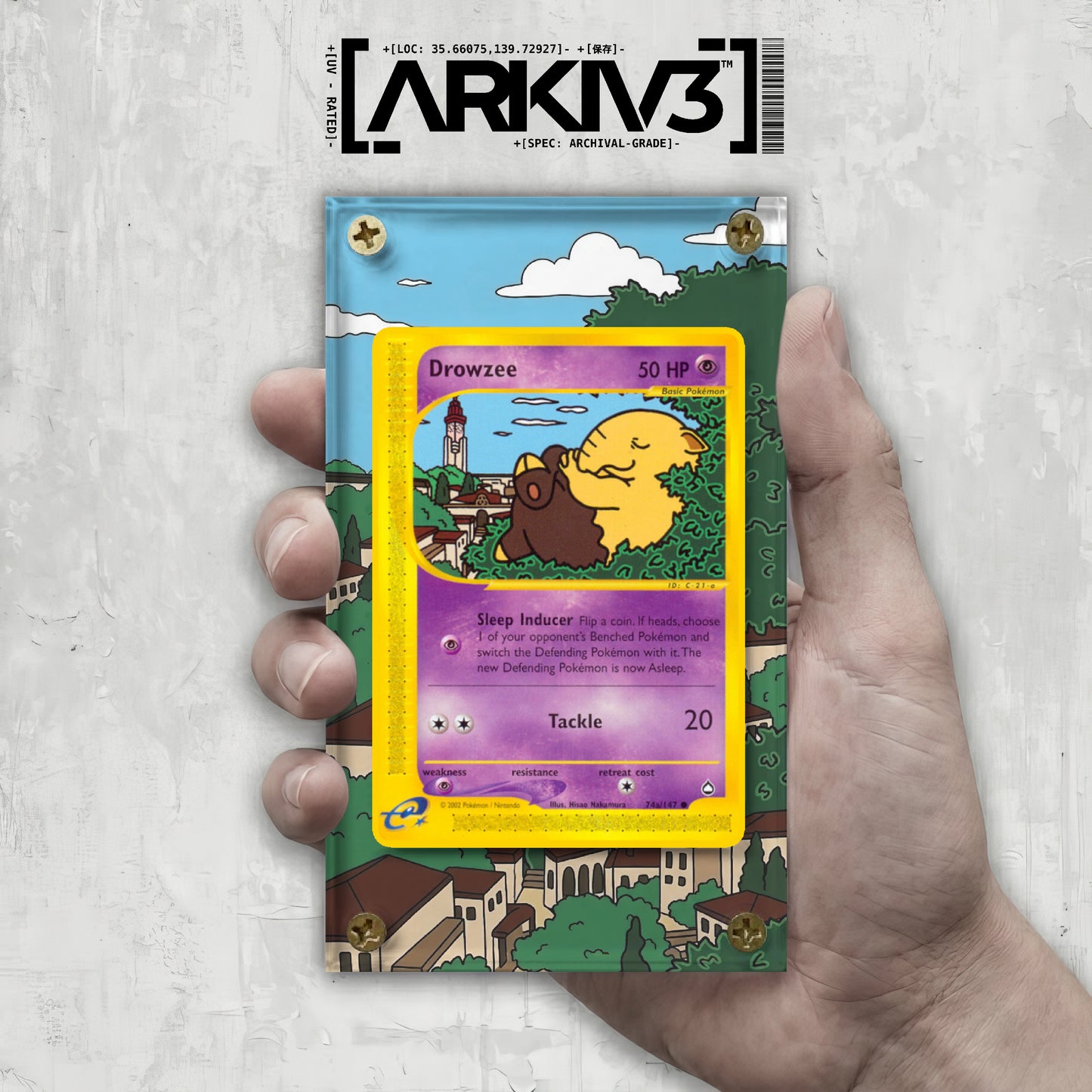 [UNIT: 74/147] // Drowzee Extended Art Display Case - Raw