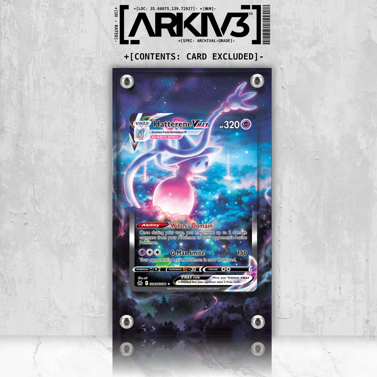 [UNIT: GG47/70] // Hatterene VMAX Extended Art Display Case - Raw