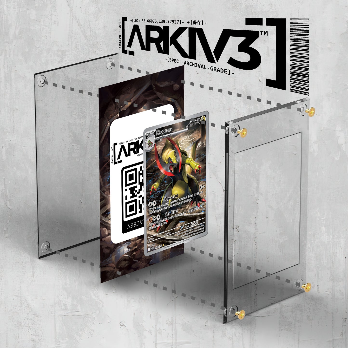 [UNIT: 147/86] // Haxorus Extended Art Display Case - Raw