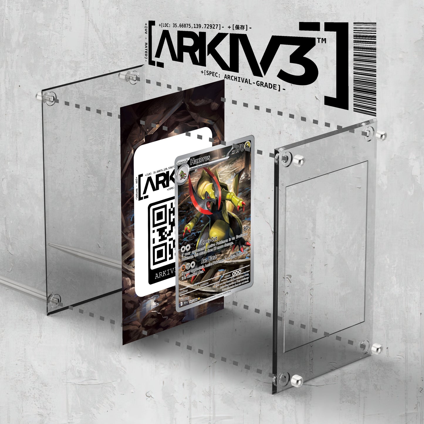 [UNIT: 147/86] // Haxorus Extended Art Display Case - Raw