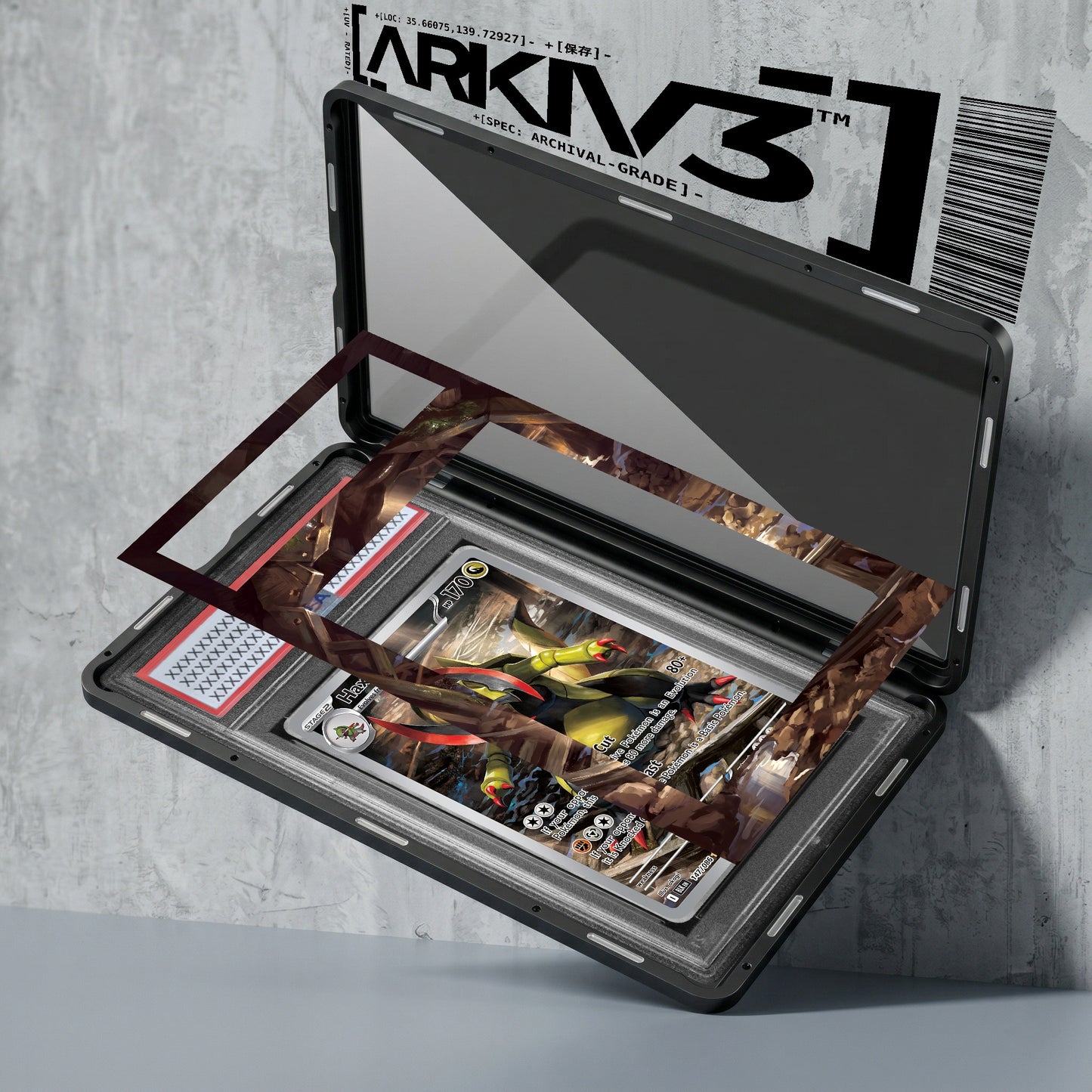 ARKIV3 PSA graded exploded mockup