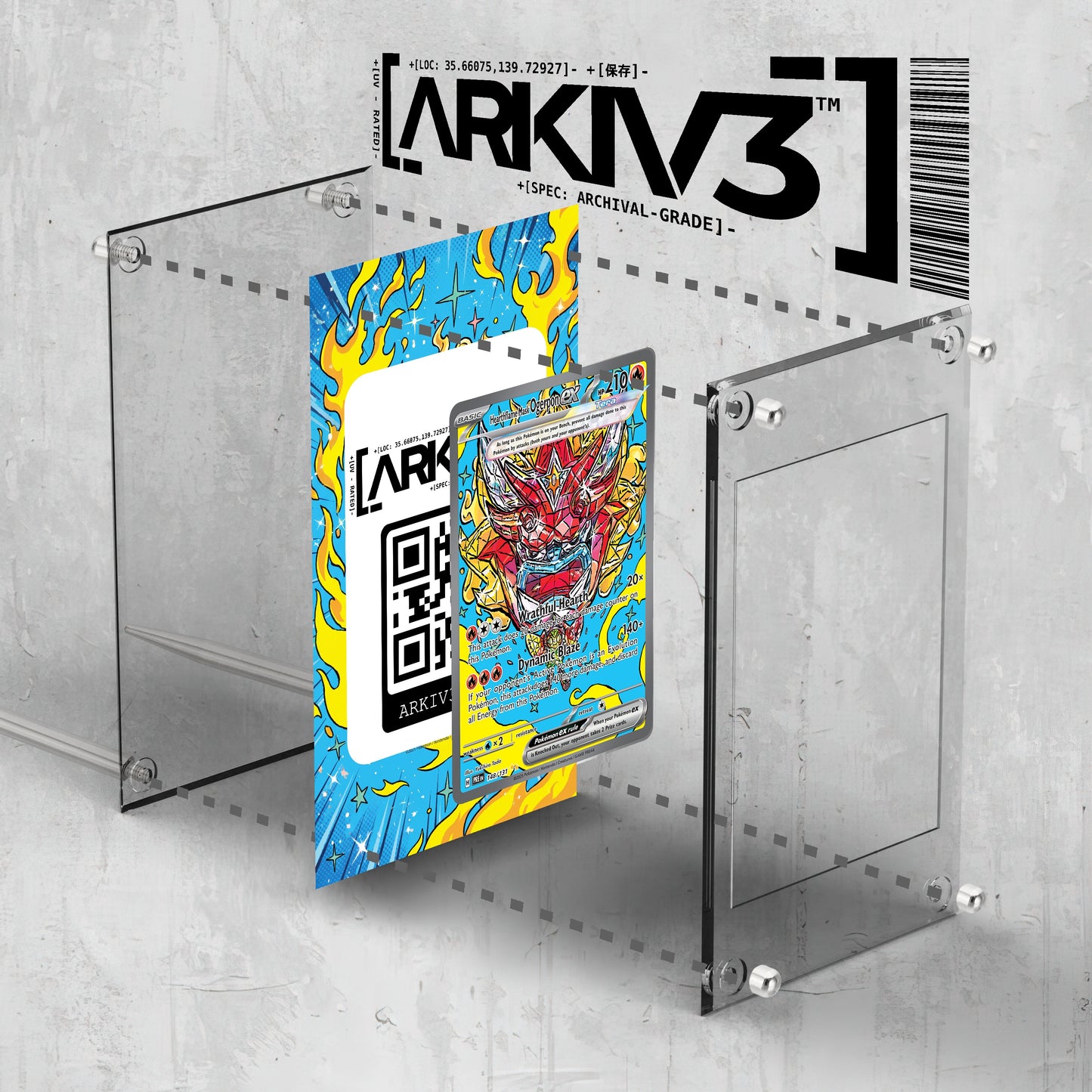 [UNIT: 148/131] // Hearthflame Mask Ogerpon ex Extended Art Display Case - Raw