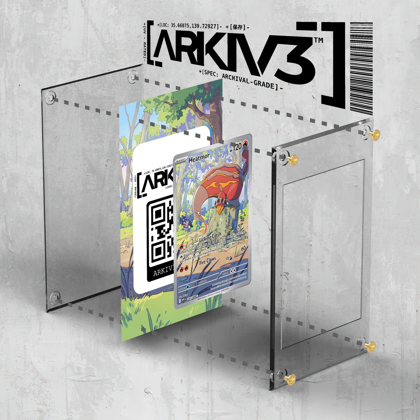 [UNIT: 104/86] // Heatmor Extended Art Display Case - Raw