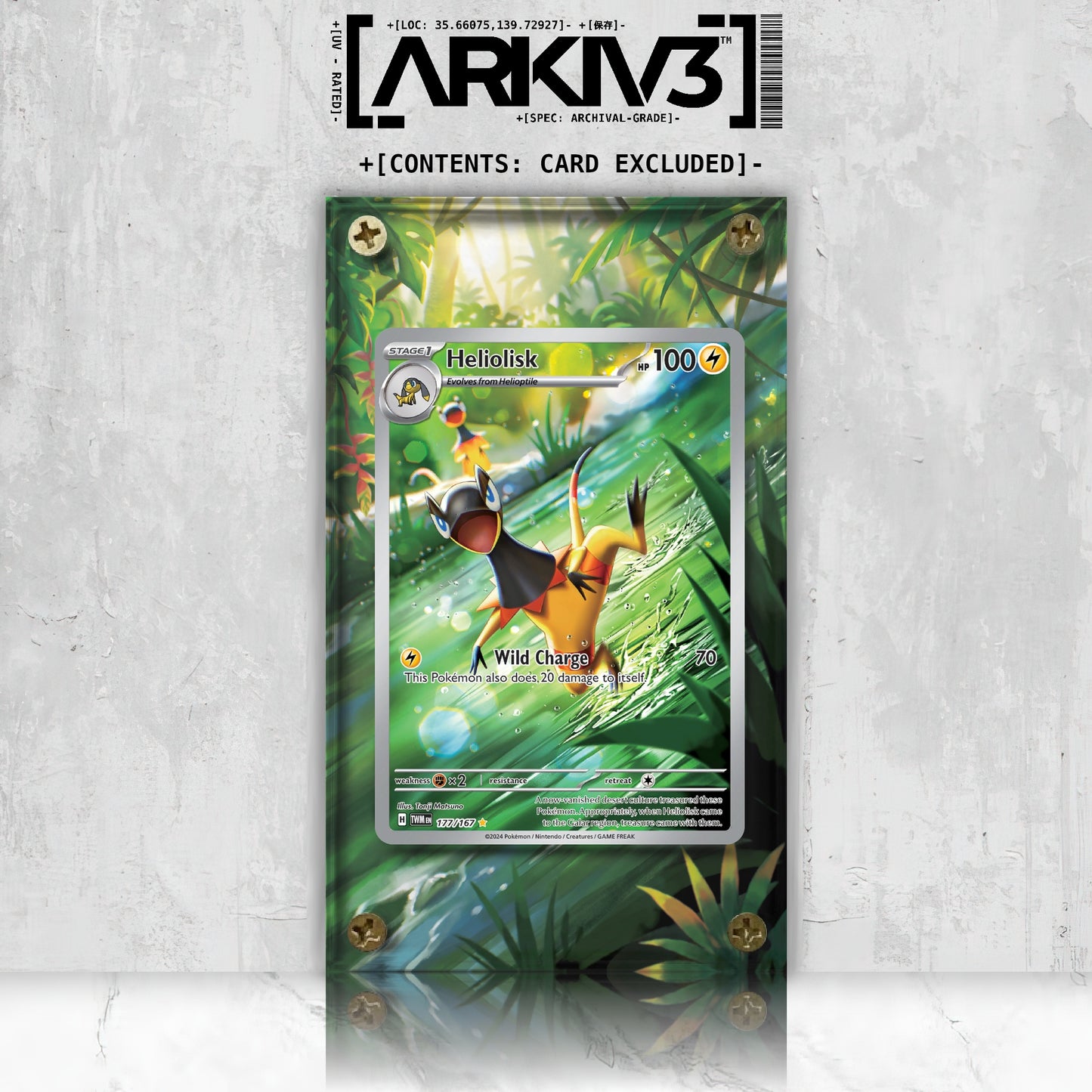 [UNIT: 177/167] // Heliolisk Extended Art Display Case - Raw