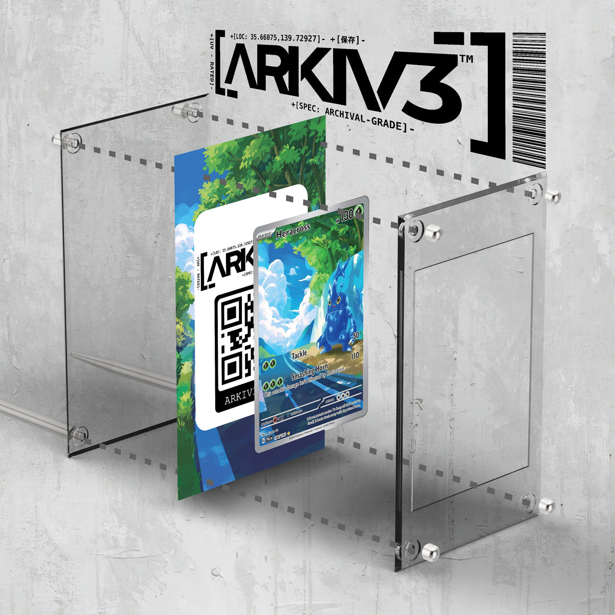 [UNIT: 194/193] // Heracross Extended Art Display Case - Raw
