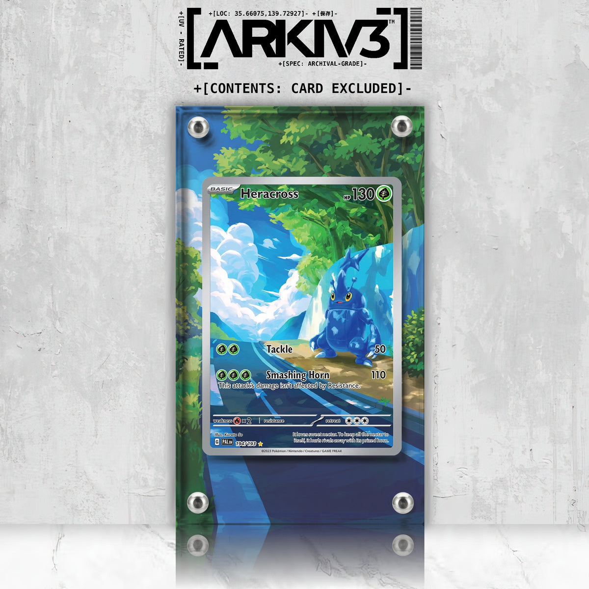 [UNIT: 194/193] // Heracross Extended Art Display Case - Raw