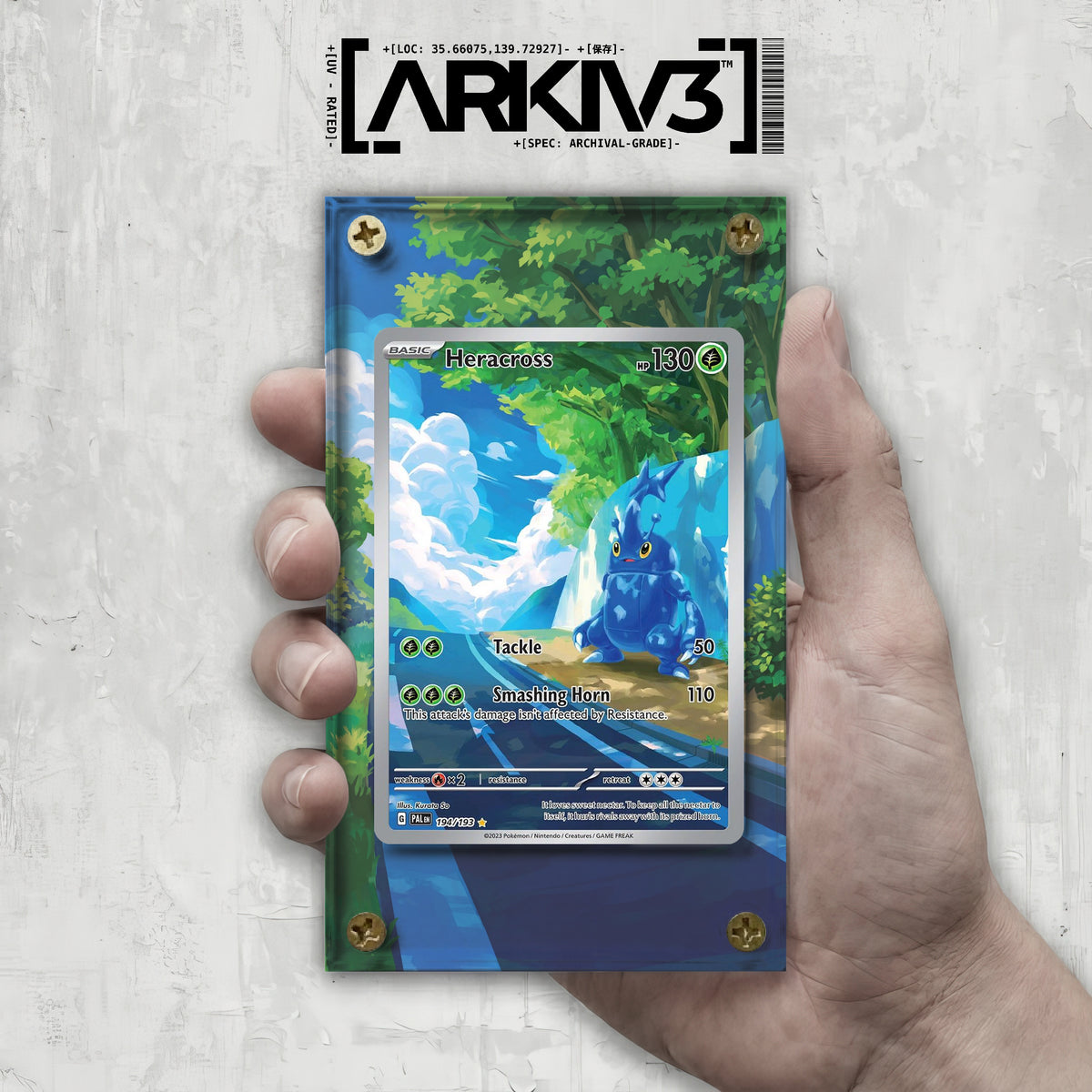[UNIT: 194/193] // Heracross Extended Art Display Case - Raw