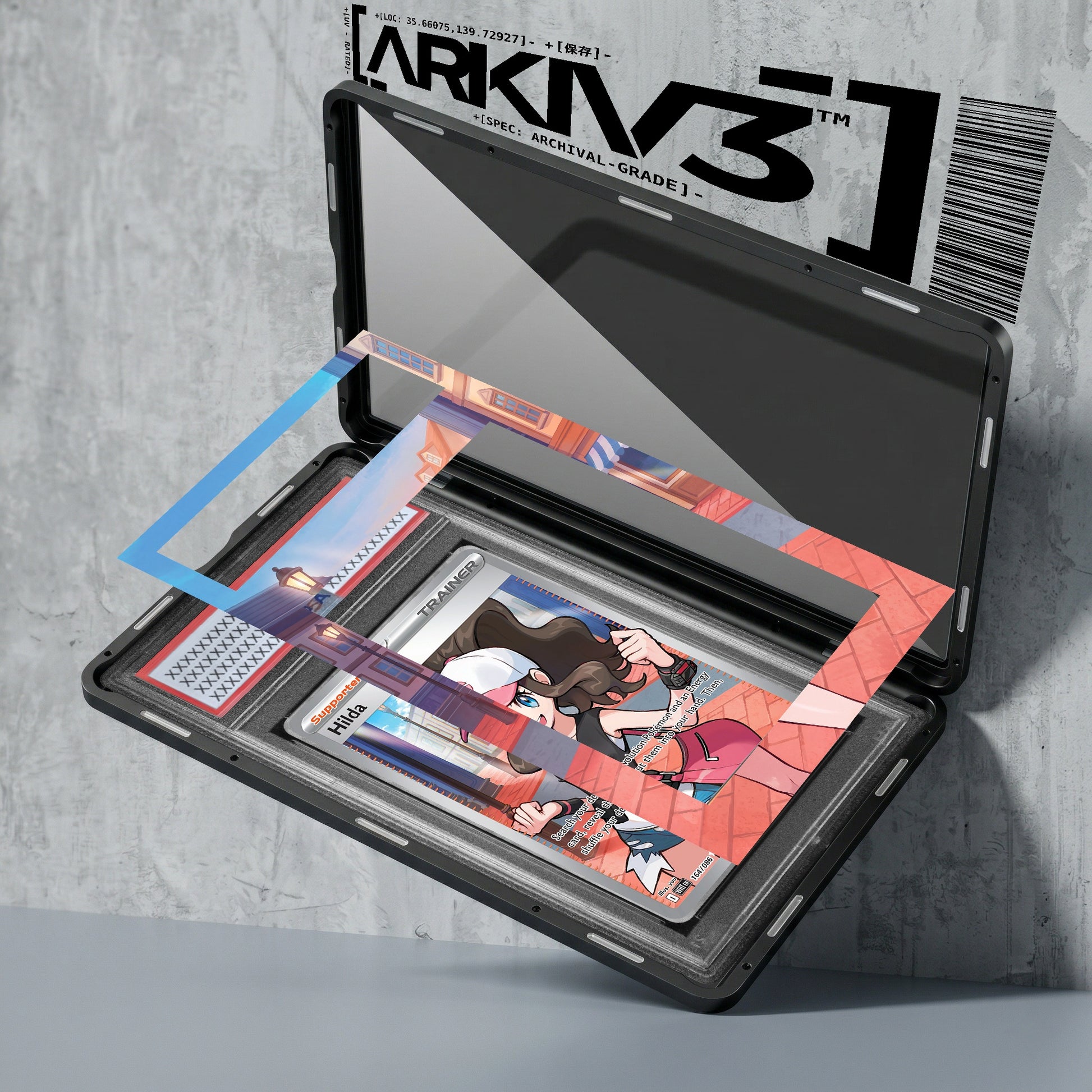 ARKIV3 PSA graded exploded mockup