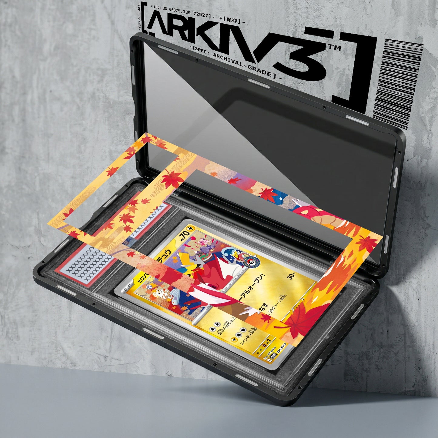 ARKIV3 PSA graded exploded mockup