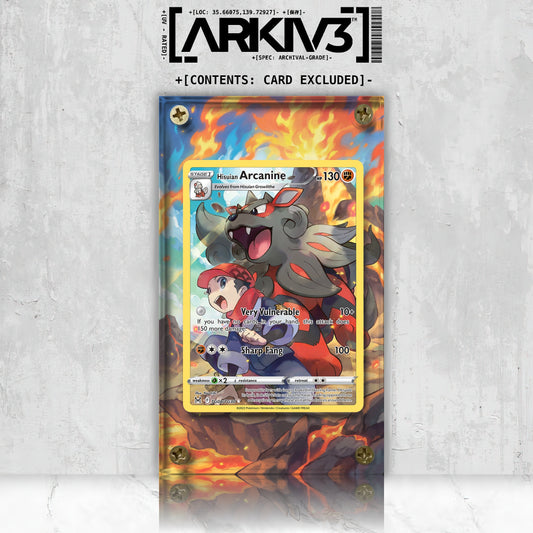 [UNIT: TG08/TG30] // Hisuian Arcanine Extended Art Display Case - Raw