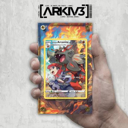 [UNIT: TG08/TG30] // Hisuian Arcanine Extended Art Display Case - Raw