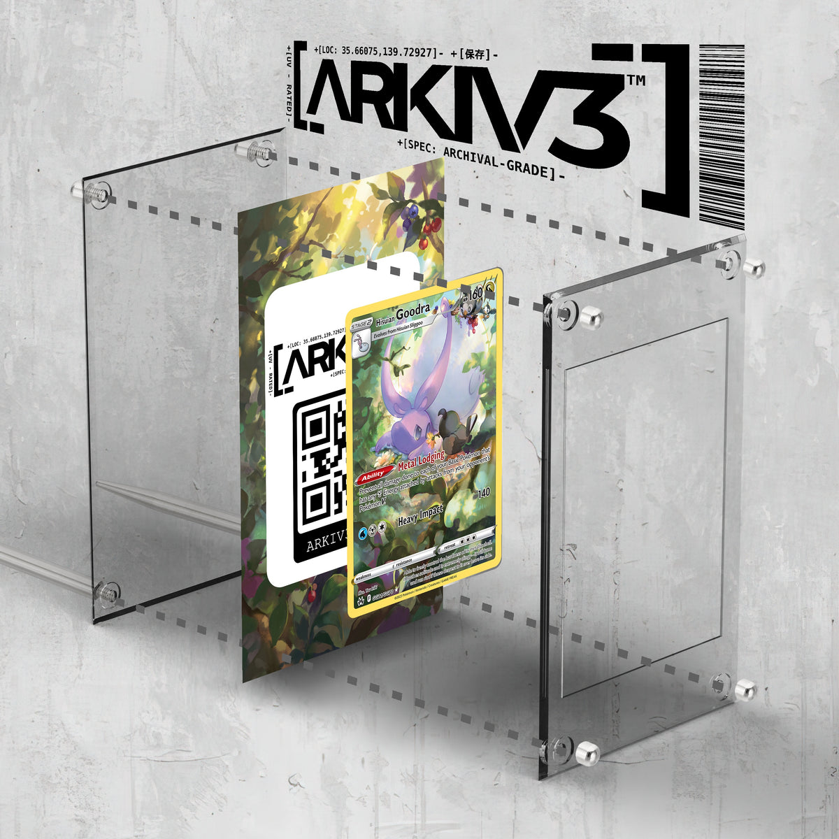 [UNIT: GG21/70] // Hisuian Goodra Extended Art Display Case - Raw