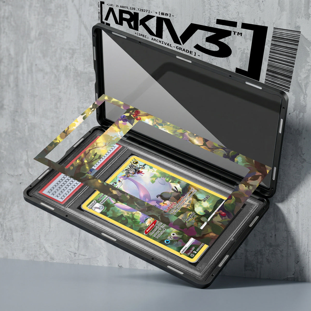 ARKIV3 PSA graded exploded mockup