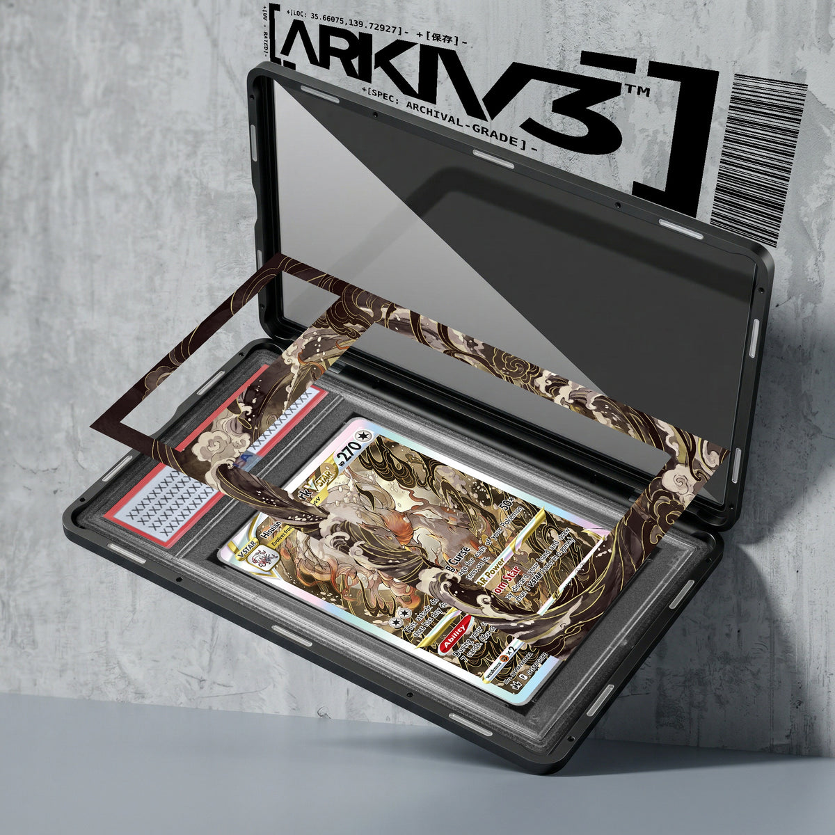ARKIV3 PSA graded exploded mockup