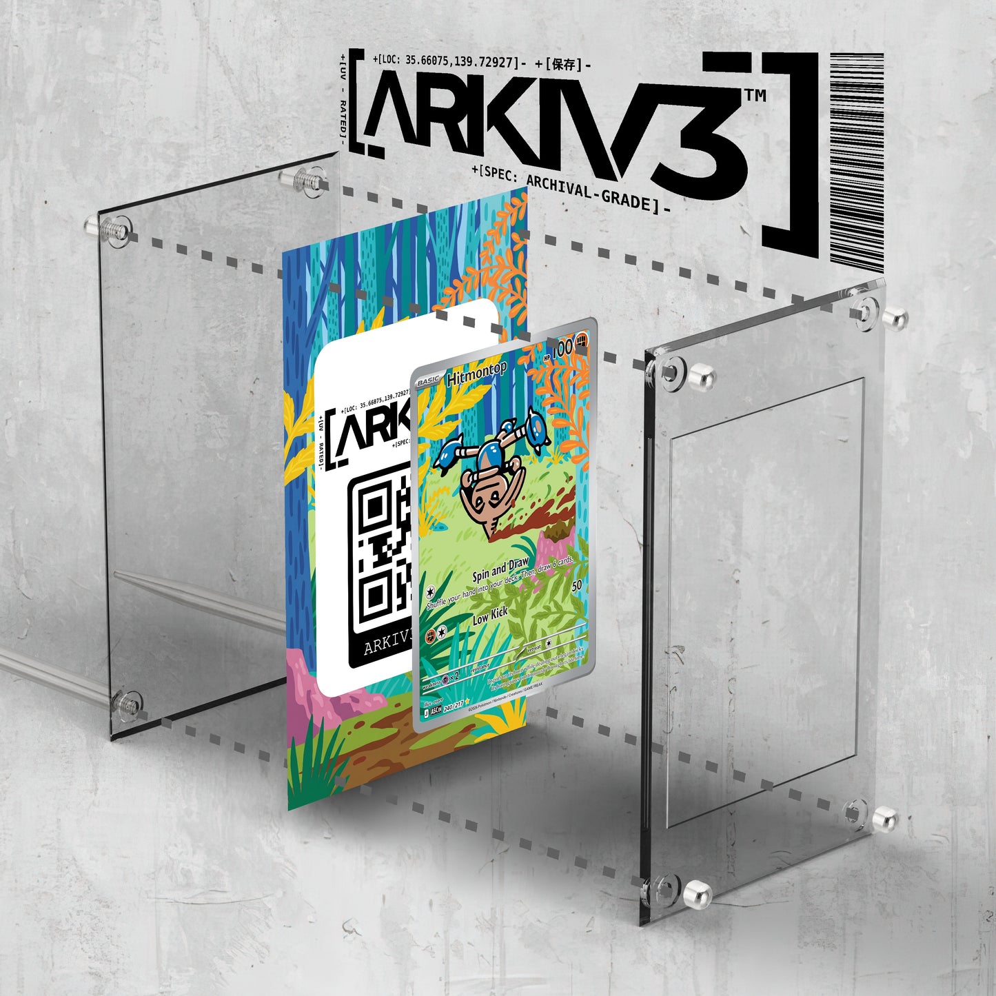[UNIT: 240/217] // Hitmontop Extended Art Display Case - Raw